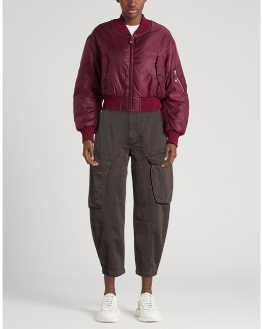 Pinko Gray Pants Cotton