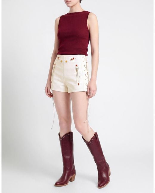 Aniye By White Shorts & Bermuda Shorts Polyurethane