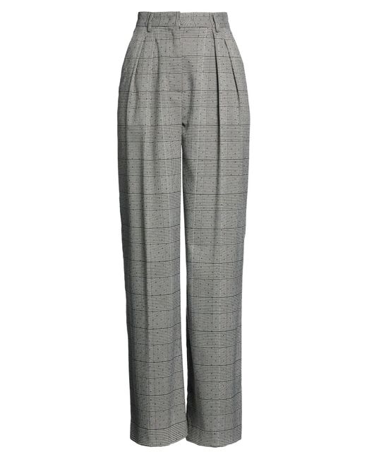 SIMONA CORSELLINI Gray Pants Polyester, Viscose, Elastane