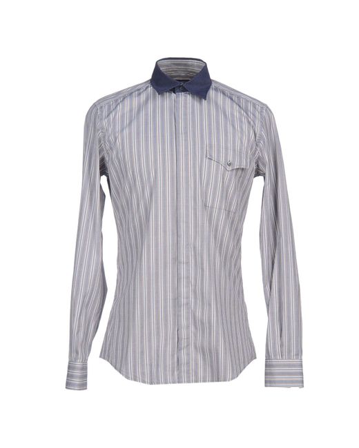 Camisa Dolce Gabbana de hombre de color Azul Lyst