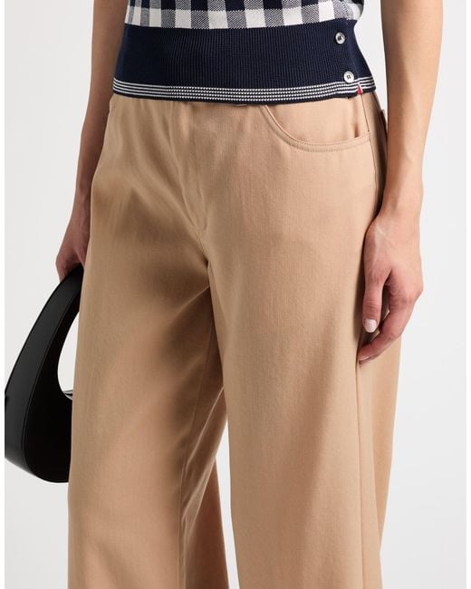 Jil Sander Natural Camel Pants Virgin Wool