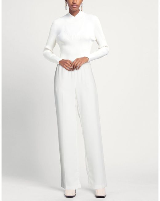 ERMANNO FIRENZE White Pants Polyester