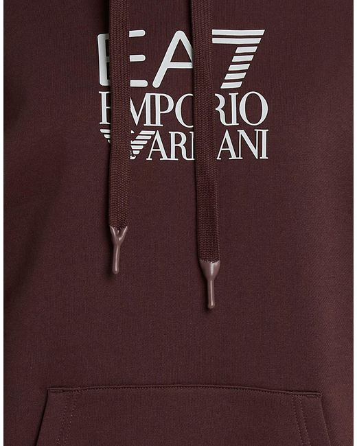 EA7 Brown Sweatshirt Cotton, Polyester