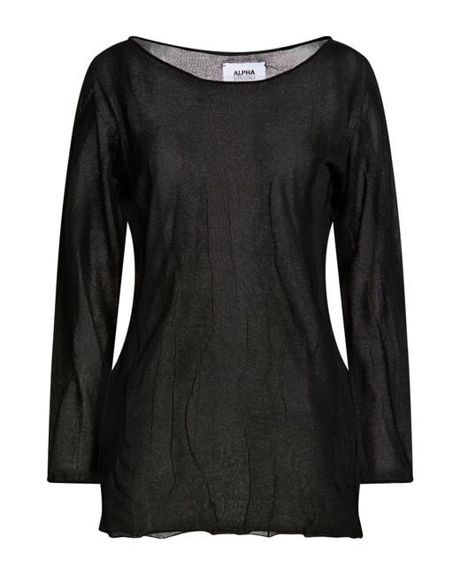 Pullover Alpha Studio de color Black
