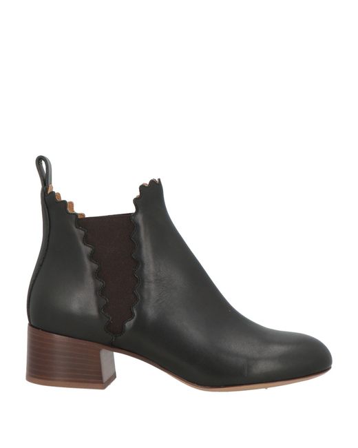 Chloé Black Ankle Boots