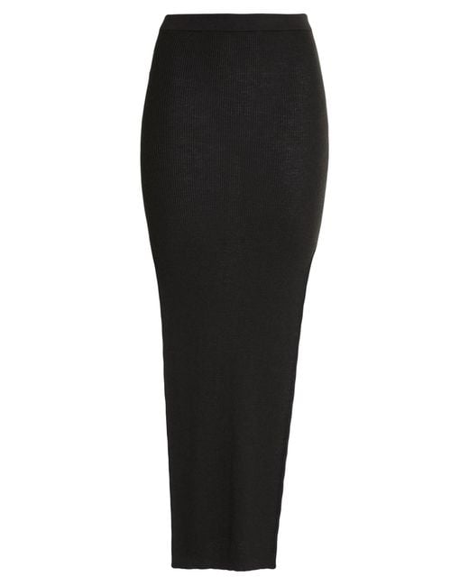 Rick Owens Black Maxi Skirt