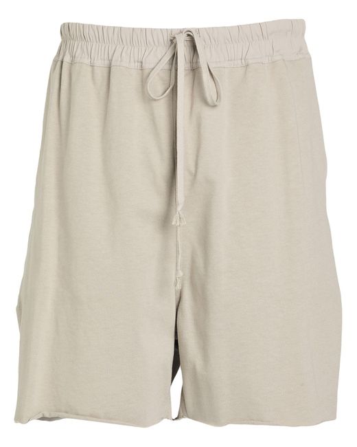 Rick Owens Natural Light Shorts & Bermuda Shorts Cotton, Elastane for men
