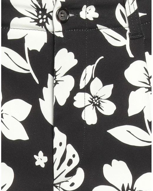 Paolo Pecora Black Shorts & Bermuda Shorts Cotton, Elastane for men