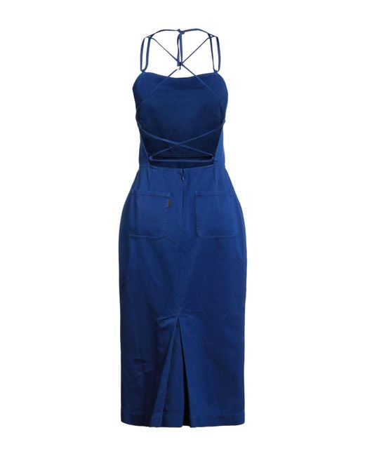 Max Mara Blue Midi-Kleid