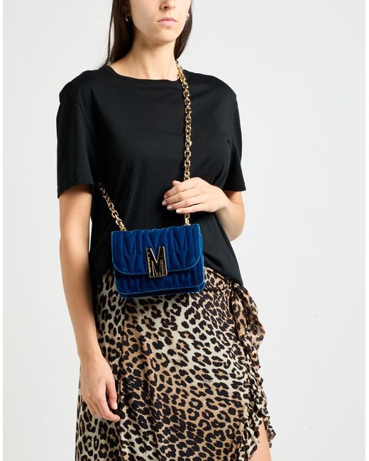 Moschino Blue Couture -- Cross-Body Bag Textile Fibers