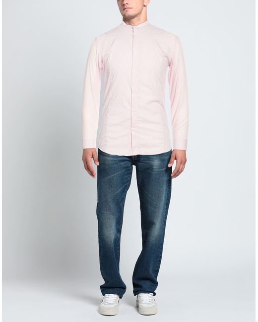 Daniele Alessandrini Pink Shirt for men