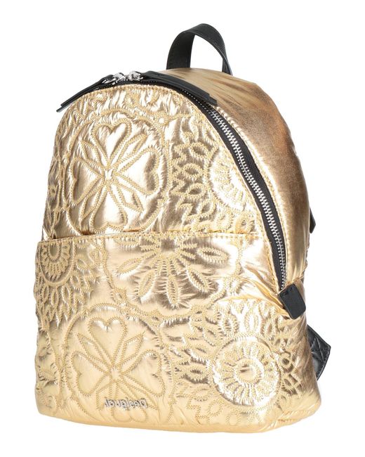 Desigual Synthetic Backpack in Gold (Metallic) Lyst
