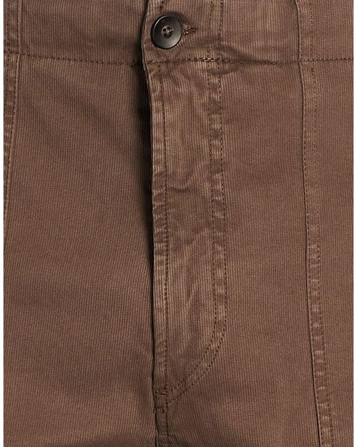 White Sand Brown Pants for men