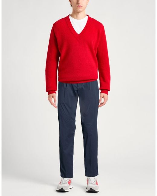 Dondup Blue Pants Cotton, Polyamide, Elastane for men