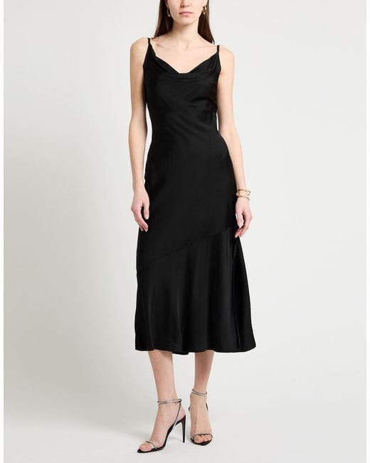 Fracomina Black Midi-Kleid
