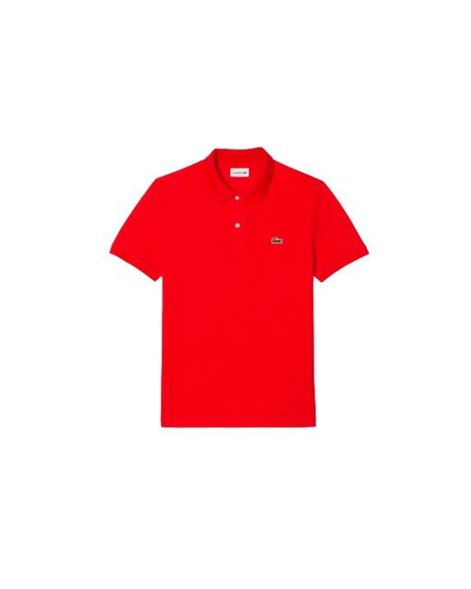 Polo Lacoste pour homme en coloris Red