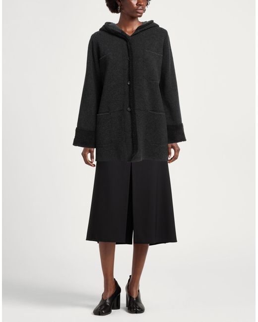 Cividini Black Cardigan Wool, Polyamide, Elastane