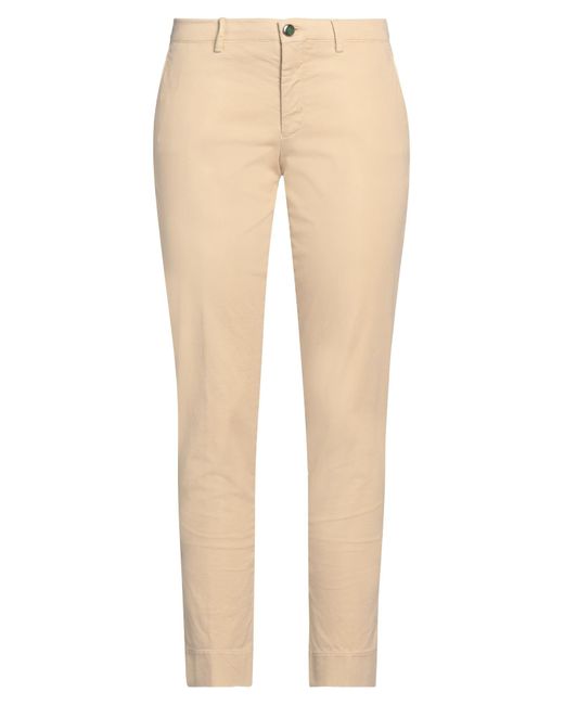 Berwich Natural Tapered Woven Cotton-Blend Pants