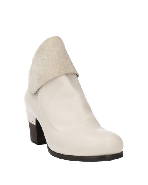 Elena Iachi White Ankle Boots