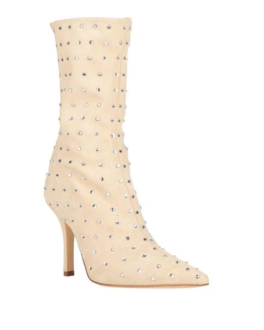 Paris Texas Natural Ankle Boots