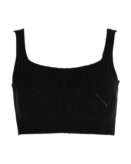 Dondup Black Top Viscose, Polyacrylic