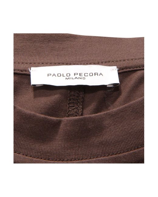 Camiseta Paolo Pecora de hombre de color Brown
