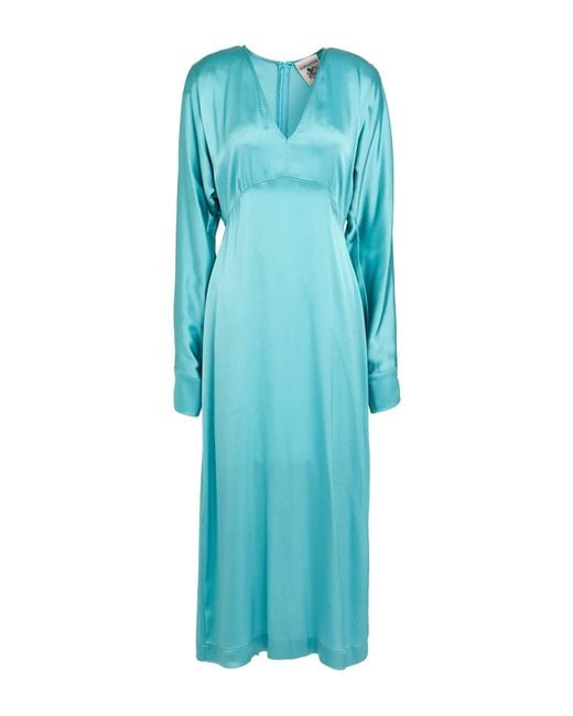 Semicouture Blue Midi Dresses