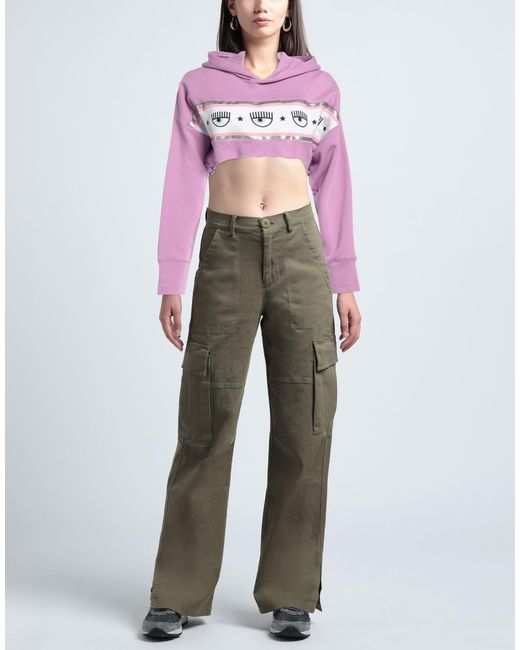 Chiara Ferragni Pink Sweatshirt