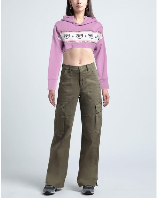 Chiara Ferragni Pink Sweatshirt