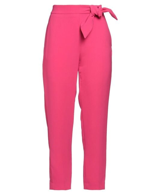 Clips More Pink Fuchsia Pants Polyester, Elastane