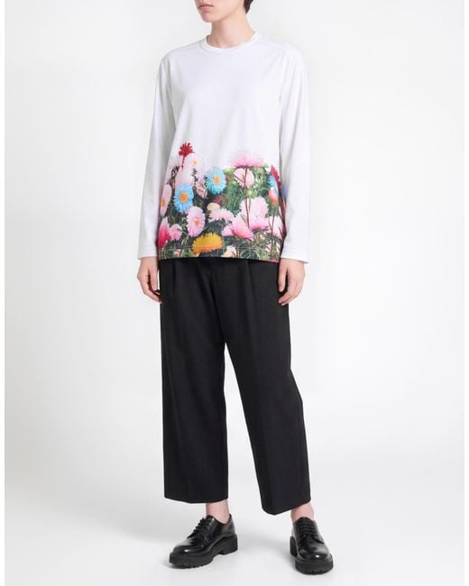 Comme des Garçons White T-Shirt Polyester