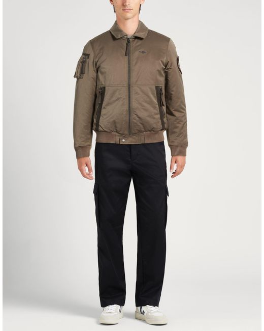 Aeronautica Militare Brown Jacket for men