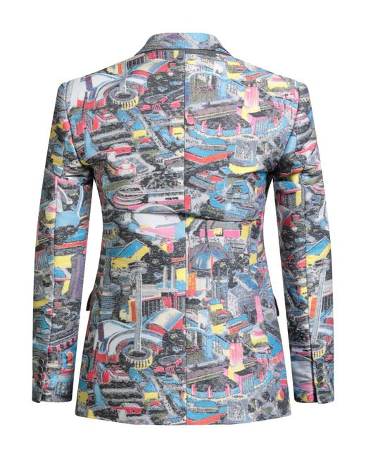 Moschino Blue Couture Blazer Polyester for men
