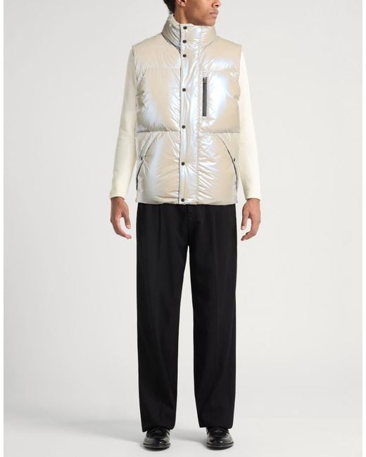 Herno White Laminar Vest Polyamide for men