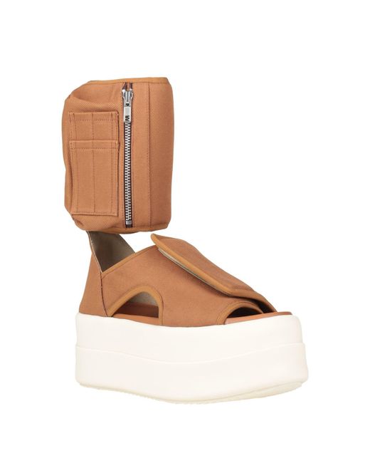 Rick Owens Brown Sandals