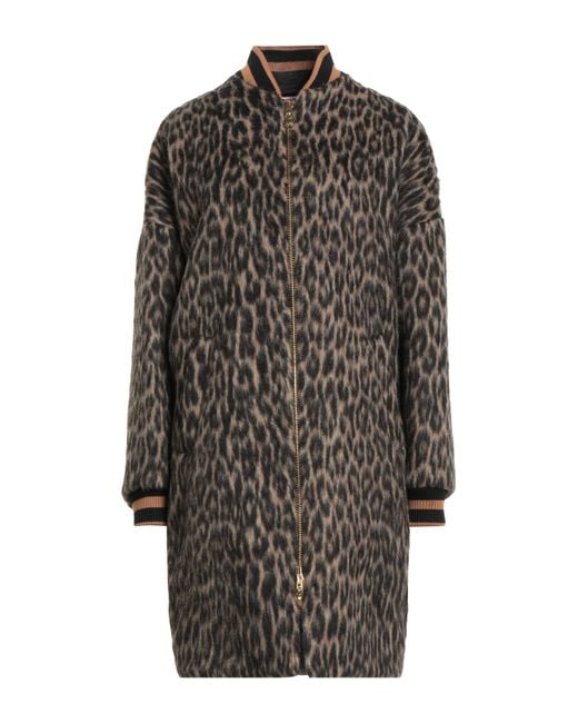 LaDoubleJ Gray Coat Virgin Wool, Synthetic Fibers, Alpaca Wool, Wool, Silk