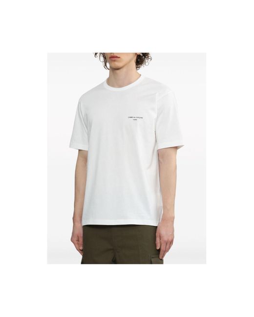 Camiseta Comme des Garçons de hombre de color White