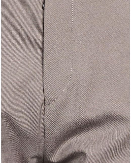 BE ABLE Gray Khaki Pants Wool, Polyester, Elastane for men