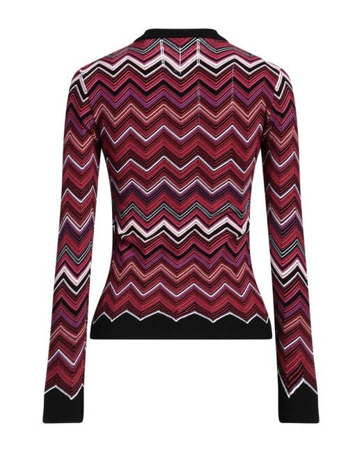 Missoni Red Cardigan Viscose, Polyester