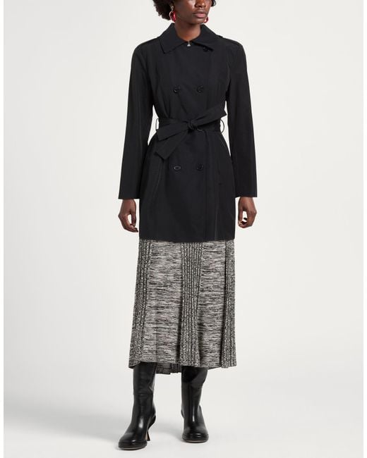 MAX&Co. Black Overcoat & Trench Coat