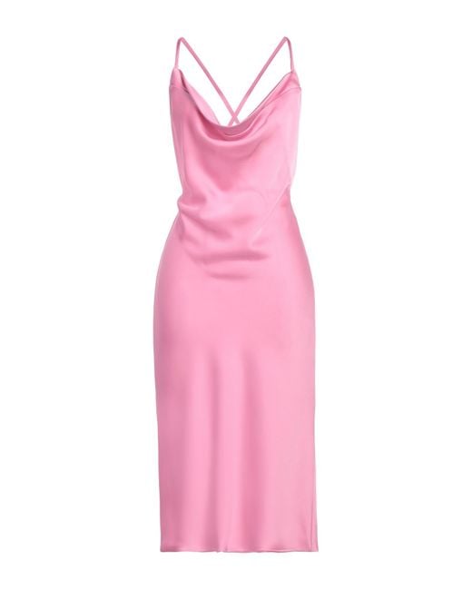 Vestido midi Norma Kamali de color Pink