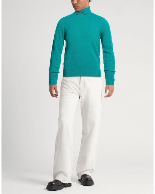 Drumohr Blue Turtleneck Lambswool for men
