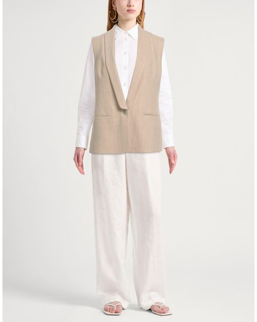Eleventy Natural Blazer Wool, Elastane