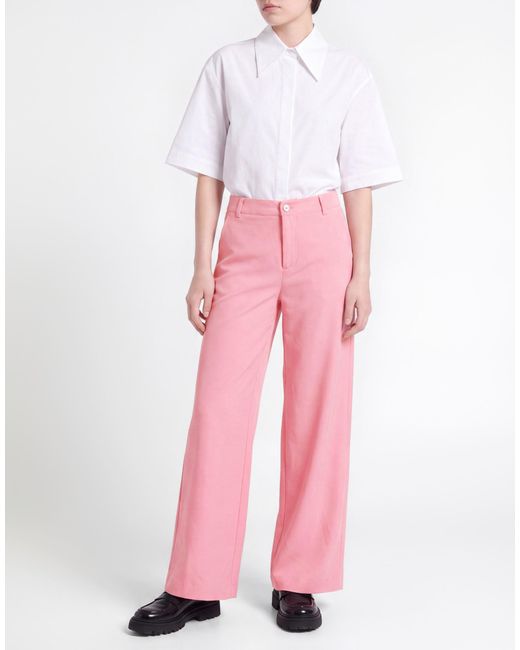 Moschino Pink Pants Polyester, Elastane