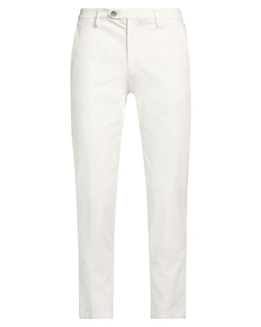 Michael Coal White Trouser for men