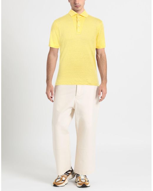 Gran Sasso Yellow Polo Shirt for men