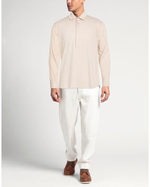 DISTRETTO 12 White Polo Shirts for men