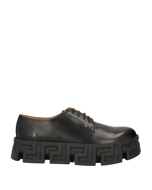 Versace Black Lace-up Shoes for men