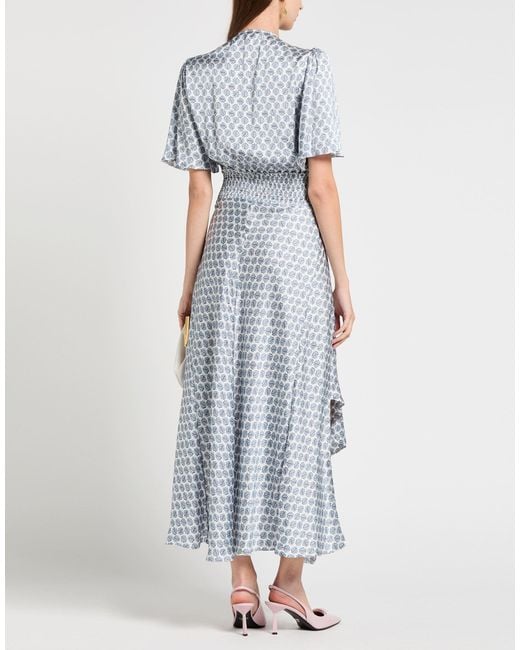 Maje White Midi Dress Polyester