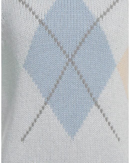 Fedeli Blue Turtleneck for men